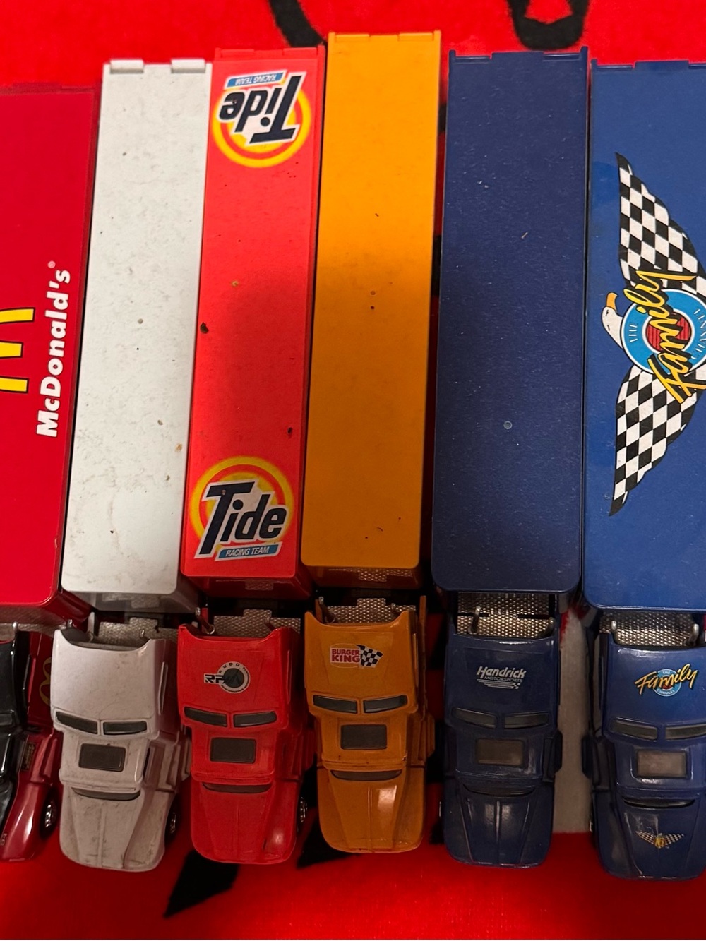 Lot Of 10 NASCAR Transport Hauler Semi Cab 1:64